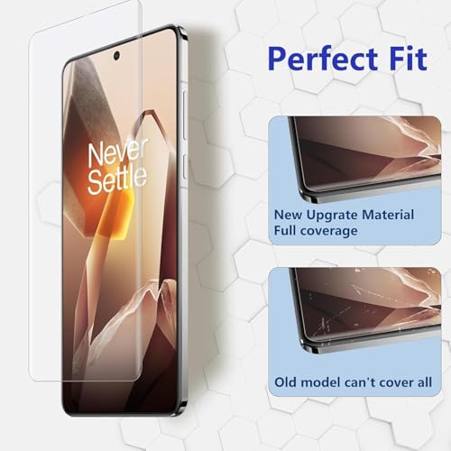 Image of SHILD Screen Protector for Oneplus 13 (6.82 inch Curved Display) | HD Clear Flexible Film | Bubble-Free Easy Installation Kit | Scratch Resistant | Case Friendly (Pack of 2)