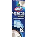 CLOROX Scentiva ToiletWand Toilet Cleaner Refills, Toilet brush, Coconut and Waterlily, 10 Count