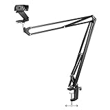 Neewer Adjustable Desktop Clamp Suspension Boom Scissor Arm Stand Holder for Logitech Webcam C922 C930e C930 C920 C615, 360 Degree Rotation Swivel Mount, Load up to 4.4 pounds/2 kilograms (NW-39)