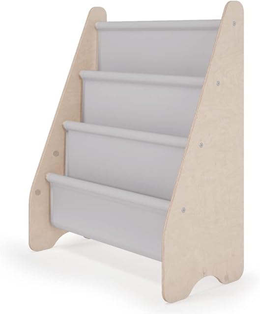 MAMOI® Kids bookcase | Book shelf kids room storage | Childrens bookcase made of natural wood | Kids book stand book sling bookcase | Book racks children modern design | 100% ECO | Made in EU