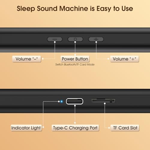 Image of Bone Conduction Bluetooth Pillow Speaker for Sleeping, Portable Sleep Bar Perfect for Side Sleepers, Speaker with Stereo Bass-30 /60-Min Timer, Volume Control, TF Function, Privacy&Meditation(Black)