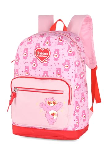 Mochila Costas Escolar p/Laptop Ursinhos Carinhosos Licenciada - Vermelho