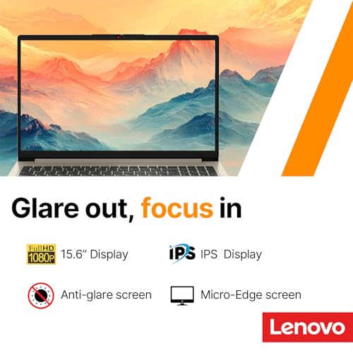 Image of Lenovo IdeaPad Slim 3i 15.6 inch FHD Laptop • Microsoft Office 365 • 1.1TB Storage • LPDDR5 • Intel 4 Cores • 128GB SSD and 1TB Cloud • WiFi 6 • Military-Grade • Windows 11 no Mouse • Essential Laptop