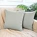 Thmyo 4-Pack 100% Cotton Comfortable Solid Decorative Throw Pillow Case Square Cushion Cover Pillowcase Sublimation Blank Pillow Covers DIY Throw Pillowcase for Sofa Bedroom(22x22 inch/ 55x55cm,Grey)