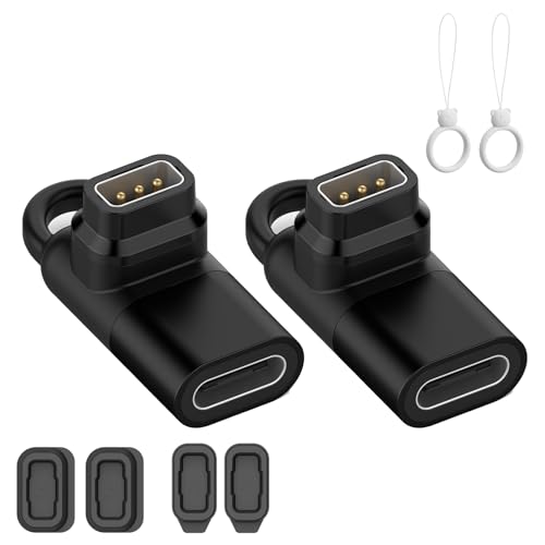 【2本セット】COROS PACE Pro/COROS NOMAD 用 充電ケーブル 充電器 Type-C 対応 変換アダプター 変換マイクロ アダプター 安全充電 持ち運びやすい 旅行用(ブラック)