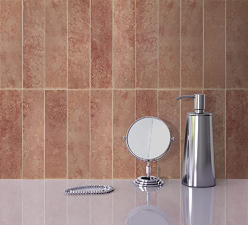 Inno Stickers Peel And Stick Backsplash, 3''X12''Self-Adhesive Subway Tile, Red Brick Wall Stickers For Kitchen, Bathroom, Fireplace (40 Sheets) #TOP2