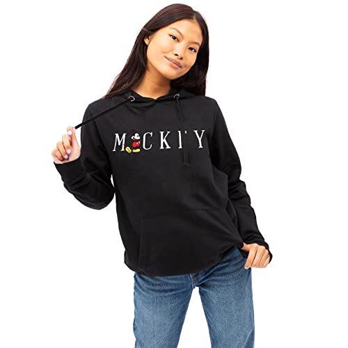 Cotton Soul Mickey Disney Mickey Multi Title Emb Damen Pullover Hoodie, Schwarz , 42 Cover