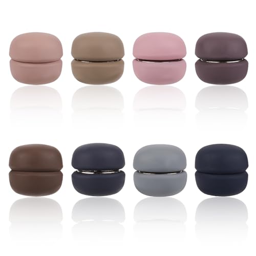 Image of 8pcs Magnetic Hijab Pins, Small Hijab Magnets Multi-Purpose No-Snag Scarf Clasp Pinless Brooch for Women Men Shawl Scarves Clothes