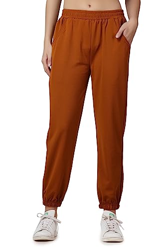 Image of POPWINGS Casual Solid Joggers for Women || Loose Fit Joggers for Women ||Joggers for Summer Wear