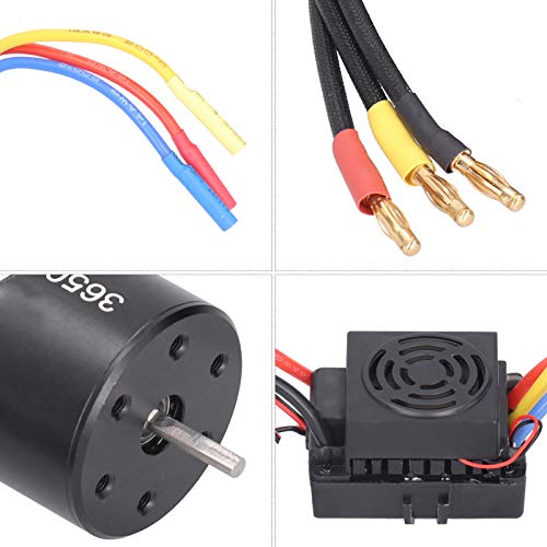 VGEBY Waterproof Brushless Motor & ESC Set, 4300KV 60A for trx4/SCX10, 5.8V/3A BEC, Program Card Support - Image 2