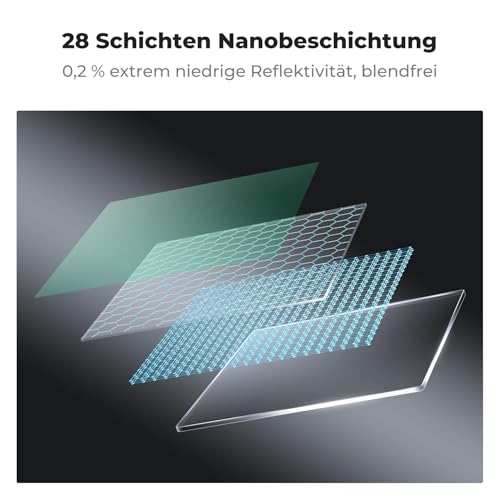 K&F Concept Nano-X Rechteckfilter ND64(6 Stop) 100x100mm Square Filter Graufilter aus Optisches Glas