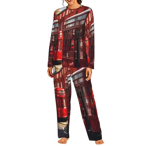 Pyjama assorti femme manches longues imprimé pour vos soirées cocooning