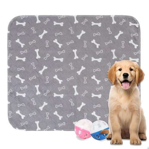 Puppy Pads with Pheromones Reusable Puppy Pads Washable for Dogs & Cats - Leak & Odor Proof Non-Slip Base Easy to Clean & Reusable (M: 27.6 31.5)