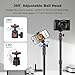 Mechrig Camera Desk Mount Table Stand with 360° Ball Head, Table Light Stand with 1/4