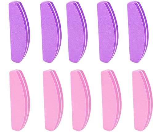 Bloques de Pulido de Uñas, 10pz bloques de almohadilla para lijar uñas,Mini Pulidor de Uñas para Uñas de Gel Profesional,bloque pulidores Nail Art Tips Tool,Taco Pulidor Uñas,Esponja de Grano 100/180