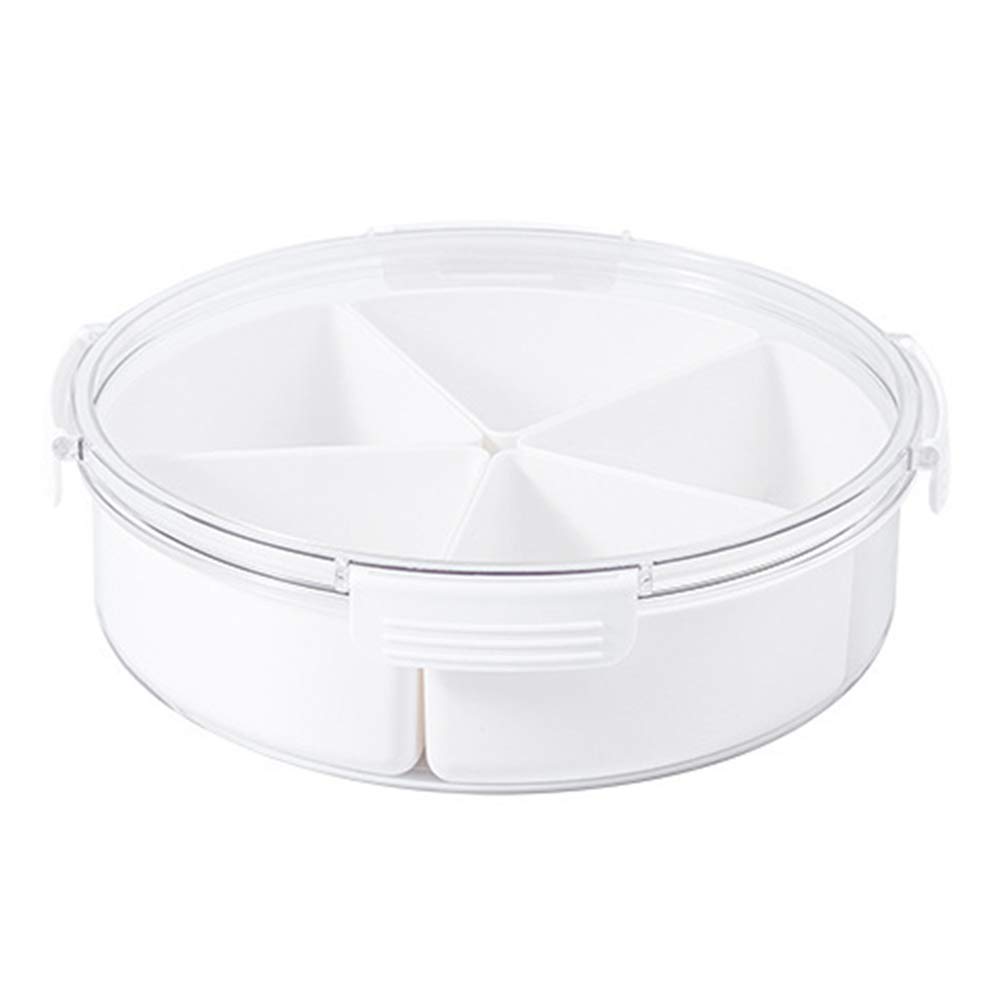 Buy UPKOCH Veggie Tray Divided Serving Container with Lid Clear Snack