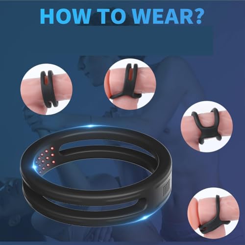 コックリング ペニス シリコン製 男性用 ペニスリング 包茎リング ペニスリング 通気孔 Smぺニス拘束具 日常着可 6点セット - 画像4