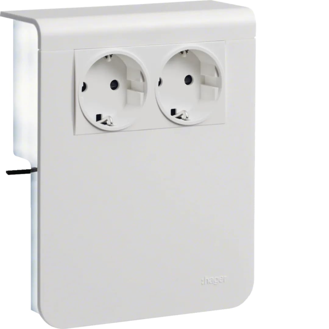 Platine d'appareillage Std pré-câblé double pour plinthe électrique