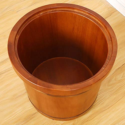 Cubo de baño de pies de madera para pedicura miniatura 6