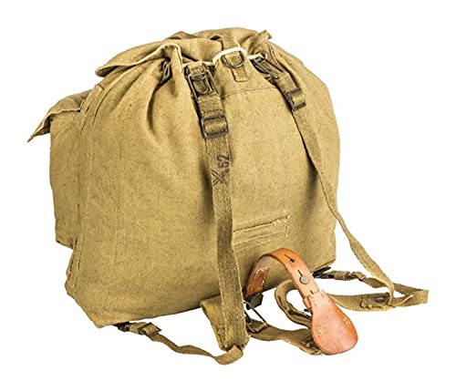 Original Czech Army Vintage Backpack With Y Straps Suspenders M60 Canvas Daypack Rucksack Retro Hiking Buschraft #TOP1