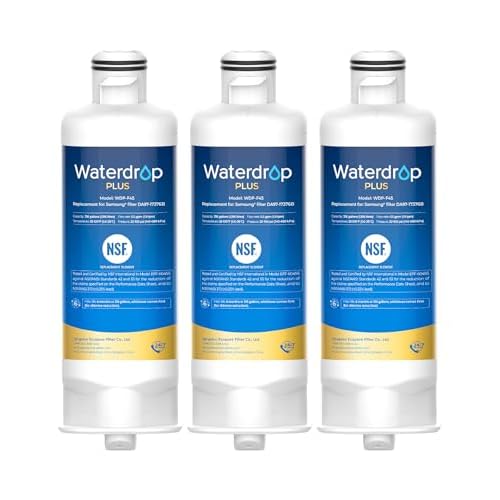 Waterdrop Plus DA97-17376B Water Filter, Replacement for Samsung® HAF-QIN/EXP, DA97-08006C, NSF/ANSI 401&53&42&372 Certified Refrigerator Water Filte