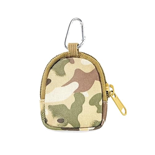 Water-Resistant Ripstop Organizer Pouch Molle Compatible RFID Blocking Key Coin Card Holder(Colorful)