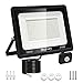 Dersoy 150W Projecteur LED Exterieur Detecteur de Mouvement, Spot LED 13500LM Super Lumineux à l'extérieur,IP66 étanche Lumiere Blanc Froid 6000K Lampe de Sécurité pour éclairage Public Garage Jardin