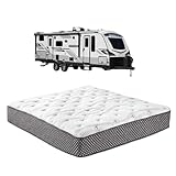 WanderRest Cool Hybrid 10” RV Mattress, RV King 72x80, Medium, Cooling Gel Memory Foam & Pocketed Coil Mattress for RV, Camper, or Travel Trailer, Made in USA