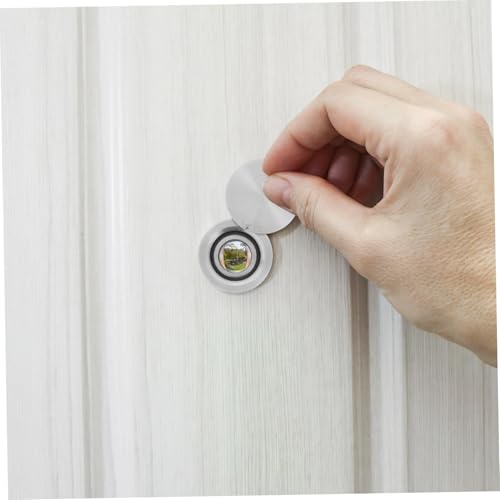 Mirilla de latón macizo NUOBESTY con cubierta resistente ángulo amplio para puertas gruesas construcción duradera para mayor resistencia a manipulaciones miniatura 6