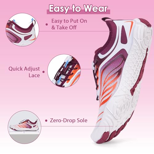 Image of Hike Barefoot Shoes Women Men,Wide Toe Water Shoes 2025 New Breathable Grounded Footwear Non-Slip Fashion Hiking Shoe for Walking Swim Pool Beach Outdoor Water Sports