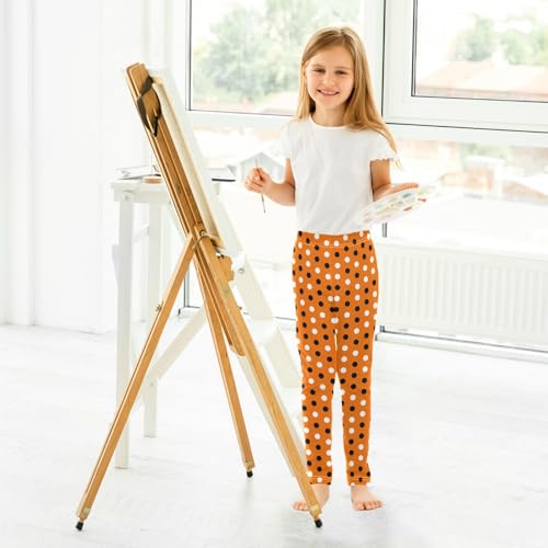 Aslsiy Girls Leggings Toddler Stretch Tights Pants Full Length Dance Yoga Pants Sleep Pants4