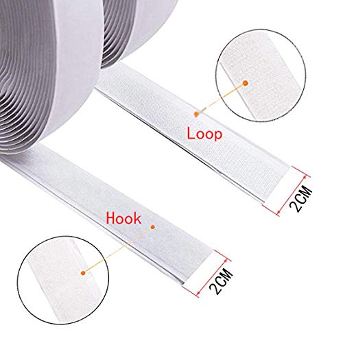 Scratch Autocollant, Bandes Auto-agrippantes Auto-Adhésives,10 M X 20 Mm Rubans Adhesifs Bande Ruban Scratch Hook Loop Autoadhesif Pour Cadres Photos Installation Bricolage Moustiqu 93085858