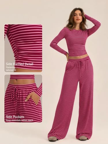 Image of Trendy Queen Women's 2 Piece 2026 Fall Fashion Lounge Set with Pockets