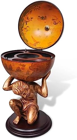 Retro Decorative Piece Globe Bar Atlas Design 22 Product Image
