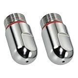2Pcs Single Hole Coffee Steam Nozzle Tip, 304 Stainless Steel Milk Foam Spout for 8 Series Espresso Machine Wand Replacement