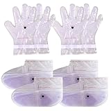 BACTIBLAST Paraffin Wax Gloves,The Paraffin Wax for Hand and Feet,Paraffin Hand & Foot Treatments and Booties Set for Intensive Hydration At Home Or Spa(Lavender) 2 Pair Hand & Foot Wax Gloves