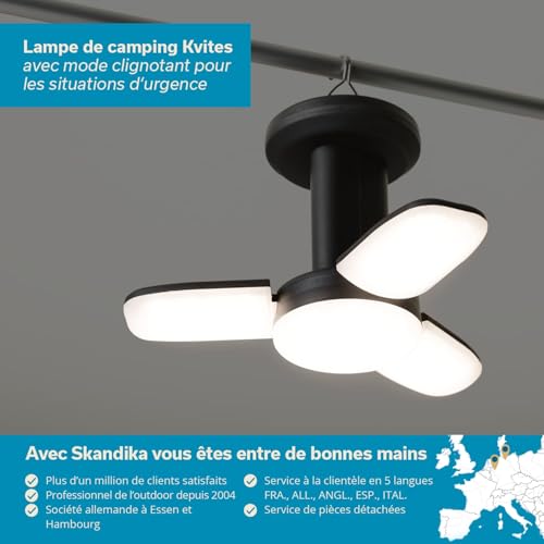 Lampe de camping LED rechargeable portable avec intensité variable - 6