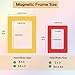 Raxwalker 4x6 Magnetic Picture Frames for Refrigerator, 12-Pack Magnet Photo Frame for Fridge Holds 3.5x5 2.5x3.5 Photos for Home Office School Lock Storage(Colorful)