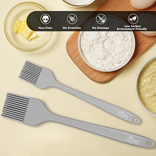 Hotec Basting Brushes Silicone Heat Resistant Pastry Brushes Spread Oil Butter Sauce Marinades For Bbq Grill Barbecue Baking Kitchen Cooking Bpa Free Dishwasher Safe (Grey 2) #TOP5