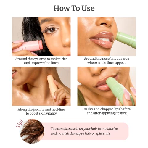 K & L Kaylei Cosmetics Multi Balm, Babassu Extract, Facial Deep Moisturizing Stick, Rejuvenating Type, 0.32 Oz (9G), Moisturizer, K Beauty, Hydrate, Smooth, Non-Comedogenic, Instant Boost, Made In Korea #TOP6