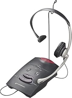 Plantronics TELEPHONE HEADSET SYSTEM S11 65148-11 , Black