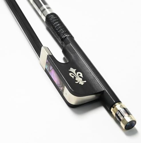 Amazon.com: Vingobow 4/4 Carbon Fiber Cello Bow, Black Horsehair ...