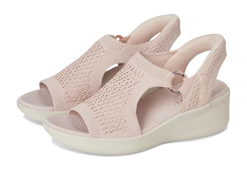 Skechers Women's Martha Stewart's Pier-lite-Park Path Hands Free Slip-ins Wedge Sandal