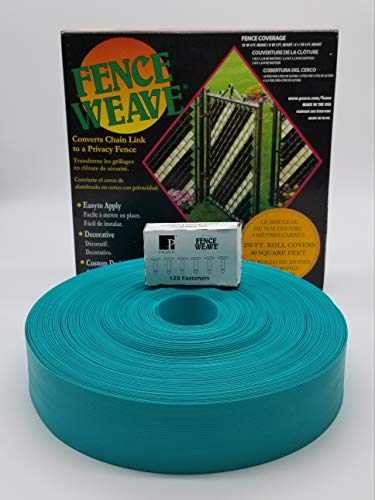 Pexco Brand Fence Weave 250' Roll - Aqua - Made in The USA!