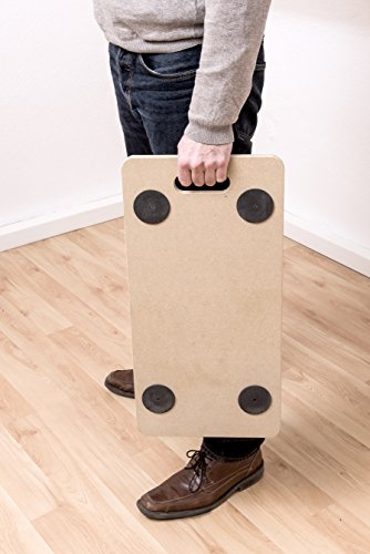 Meister Transportroller 590 x 290 mm - 200 kg Tragkraft - MDF-Platte - TPE-Räder / Möbelroller / Transporthilfe für Umzug / Rollwagen für Möbel-Transport / Kistenroller aus Holz / 821300
