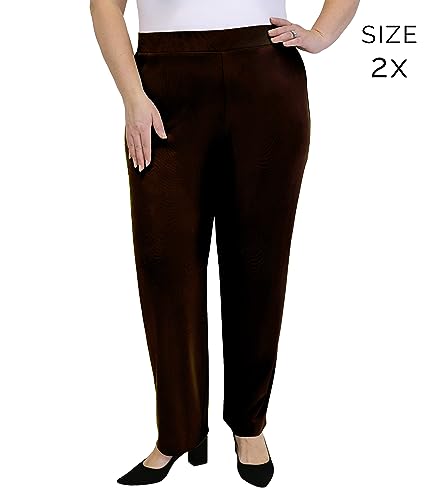 Selousuá Women's Straight Leg Pants - Comfortably Stretchy Work, Dressy or Casual Pants for Women - Soft and Stretchy Fabric3