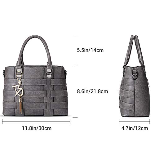 Tibes Designer Handbag for Women Ladies Handbags PU Leather Weave Shoulder Bag Women Top-Handle Purse - Image 5