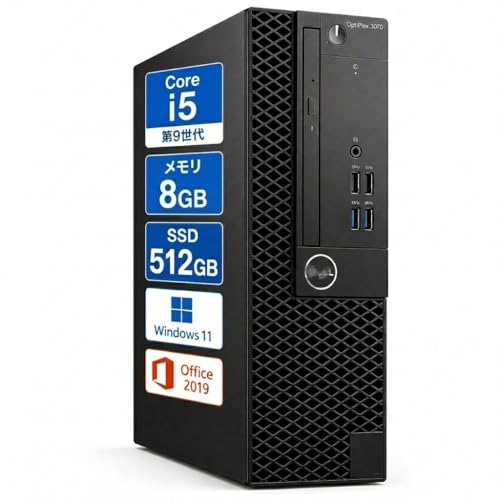 �y�����ςݕi�z�f�X�N�g�b�v �p�\�R�� OptiPlex 3070 SFF ��9���� i5-9500 �����\ �f�X�N�g�b�vPC Windows11 �� Office 2019����/WIFI/DP/4KHD�Ή�/HDMI/USB3.0 �����ݒ�ς݁E180����