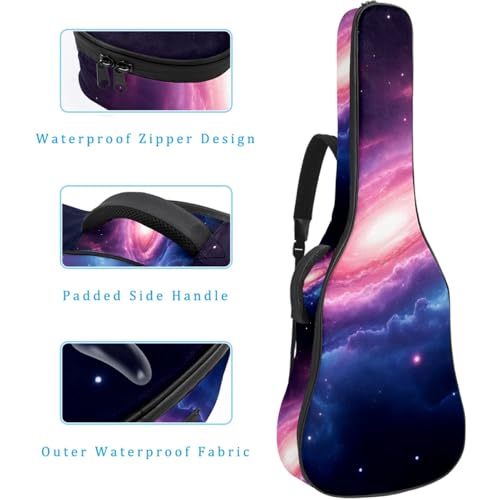 Housse guitare acoustique 109cm imperméable avec poches - 4