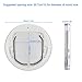 QANYEGN Dog Door, Two Way in Out Safety Pet Door, Magnetic Closure Round Plastic Dog Cat Flap for Small Medium Dogs and Puppies